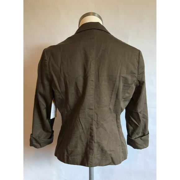 Tabitha Anthropologie Gray 3/4 Sleeve Blazer Jacket, Size 6 (US) - Picture 7 of 11